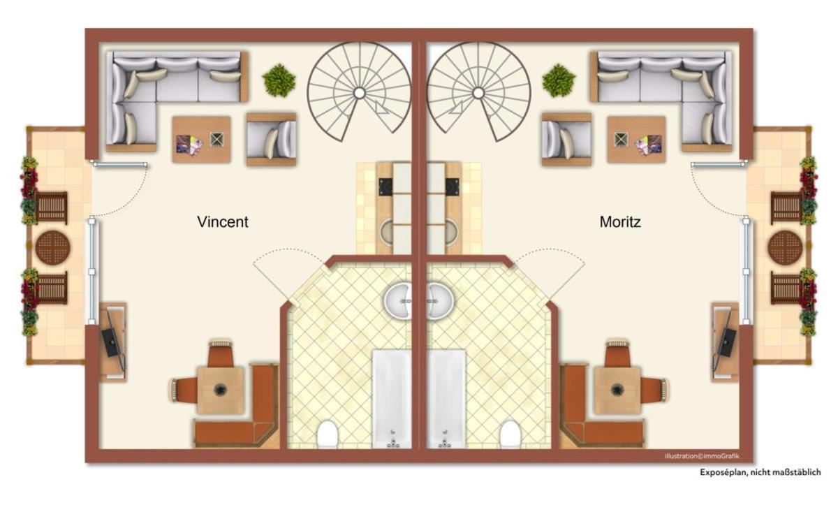 로스토크 Haus Vier Freunde, Vincent 아파트 외부 사진